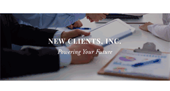 Desktop Screenshot of newclientsinc.com