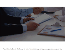Tablet Screenshot of newclientsinc.com